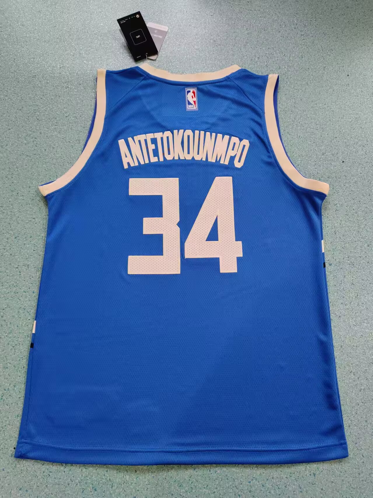 Men Milwaukee Bucks #34 Antetokounmpo blue 2024 2025 NBA jersey->orlando magic->NBA Jersey